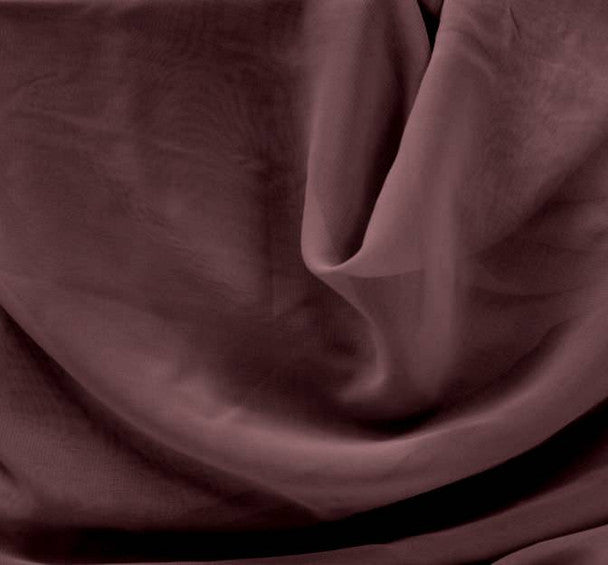 Chiffon Cabernet Fabric Lightweight Sheer 100% Polyester, 58/60" Wide Elegant 1 Yard Apparel & Craft Fabric
