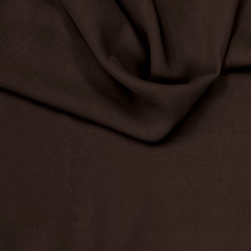 1 Yard Dark Brown Chiffon Fabric – 58/60" Wide Lightweight Sheer Polyester for Apparel & Event Décor