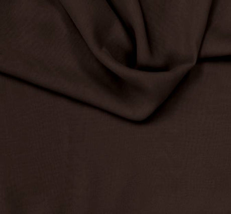Chiffon 100 Percent Polyester Fabric - Dark Brown, Sheer, 58/60" Width