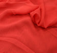 Hi Multi Chiffon Polyester Fabric - Dark Coral, Sheer, 58/60" Width