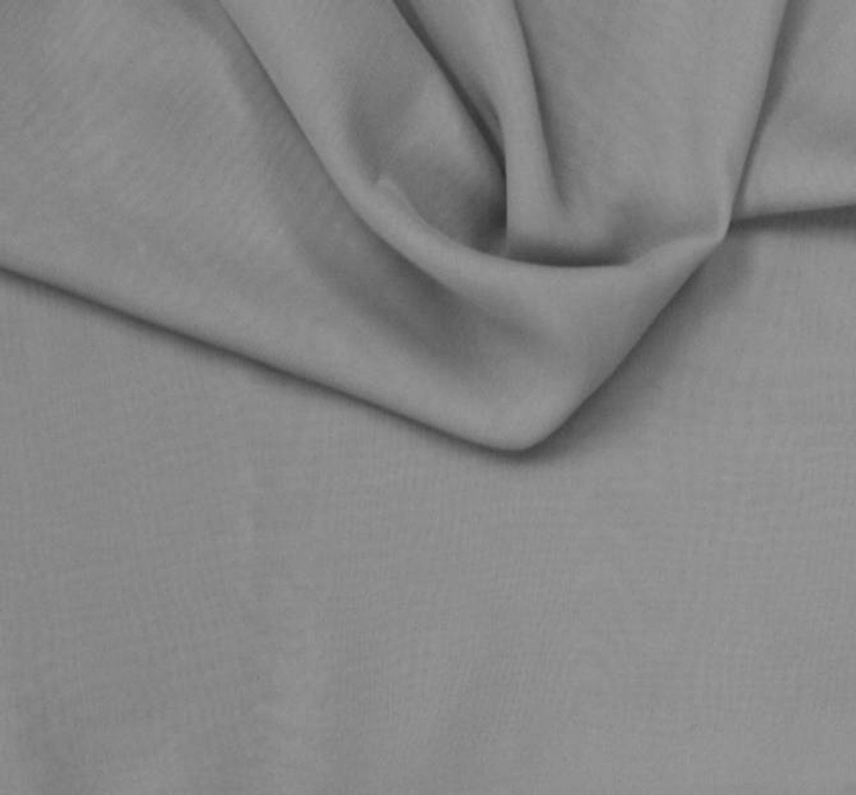 1 Yard Grey Chiffon Fabric 58/60" Wide Lightweight Sheer Polyester for Fashion, Events & Crafts
