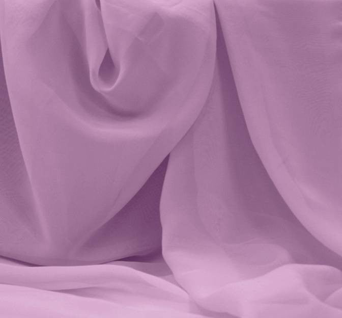 Chiffon Lilac Polyester Fabric - Lilac Sheer Chiffon, 58/60" Width (1 Yard)