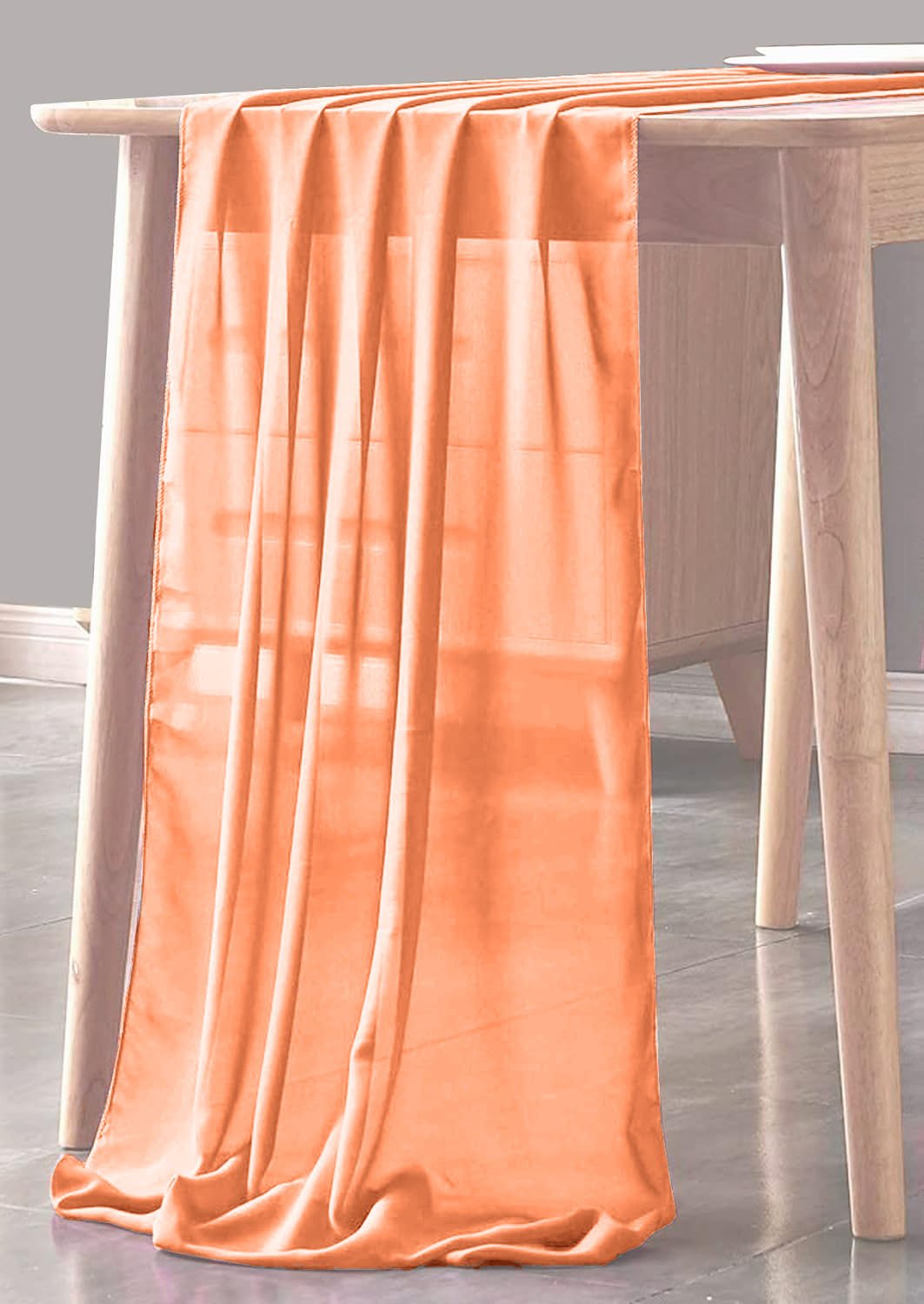 Chiffon Sheer Table Runner Fabric - Sheer Chiffon, 29" X 90" (1 Piece)