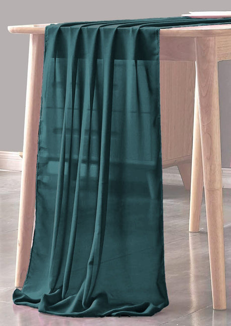 Chiffon Sheer Table Runner Fabric - Sheer Chiffon, 29" X 90" (1 Piece)