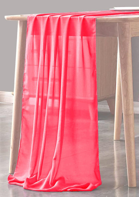 Chiffon Sheer Table Runner Chiffon Fabric - Sheer, 29" X 180" (1 Piece)