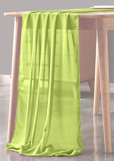 Chiffon Sheer Table Runner Fabric - Sheer Chiffon, 29" X 108" (1 Piece)