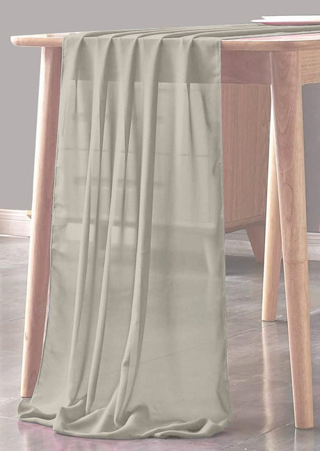 Chiffon Sheer Table Runner Chiffon Fabric - Sheer, 29" X 180" (1 Piece)