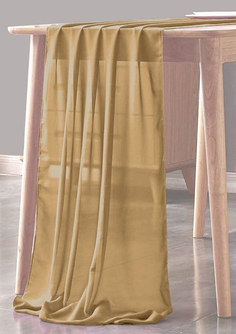 Chiffon Sheer Table Runner Chiffon Fabric - Sheer, 29" X 180" (1 Piece)