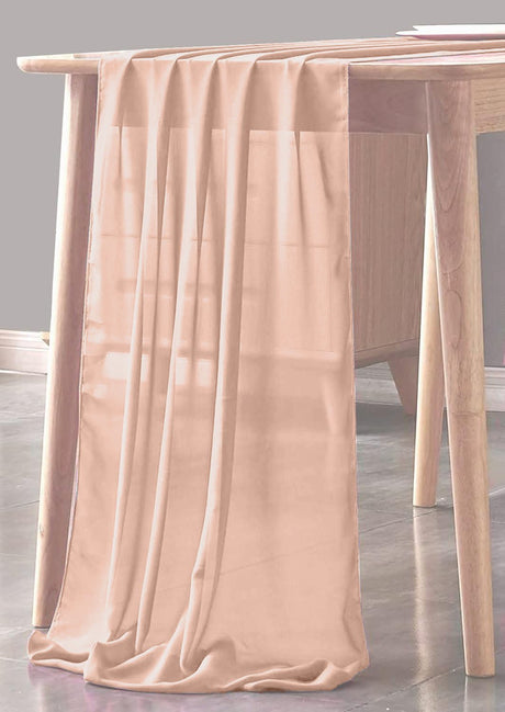 Chiffon Sheer Table Runner Chiffon Fabric - Sheer, 14" X 120", Color Options (1 Unit)