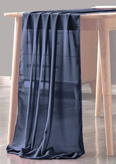 Chiffon Sheer Table Runner Fabric - Sheer, 18" X 180" Inches (1 Unit)