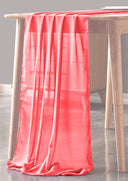 Chiffon Sheer Table Runner Chiffon Fabric - Sheer, 18" X 108" Inches, Color Options (1 Piece)