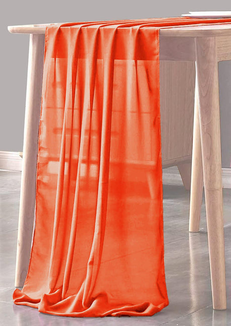 Chiffon Sheer Table Runner Fabric - Sheer Chiffon, 29" X 90" (1 Piece)