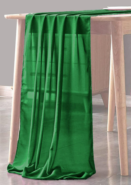 Chiffon Sheer Table Runner Fabric - Sheer, 18" X 180" Inches (1 Unit)
