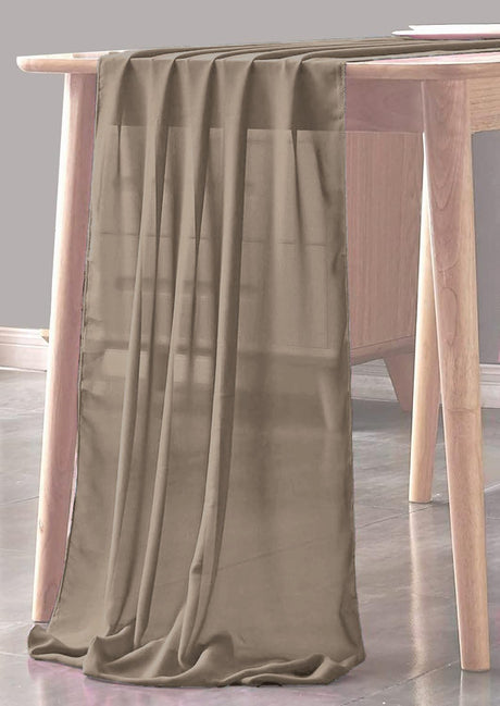 Chiffon Sheer Table Runner Chiffon Fabric - Sheer, 29" X 180" (1 Piece)