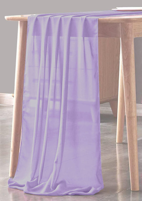 Chiffon Sheer Table Runner Chiffon Fabric - Sheer, 29" X 180" (1 Piece)