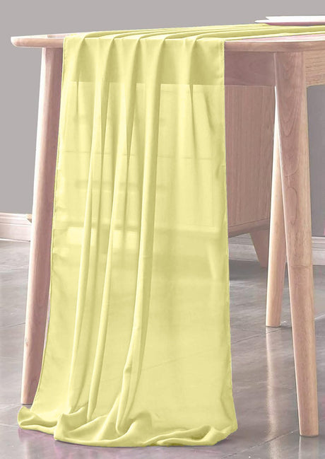 Chiffon Sheer Table Runner Table Runner - Sheer Chiffon, 29" X 120" (1 Piece)
