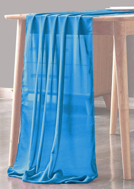 Chiffon Sheer Table Runner Chiffon Fabric - Sheer, 29" X 180" (1 Piece)