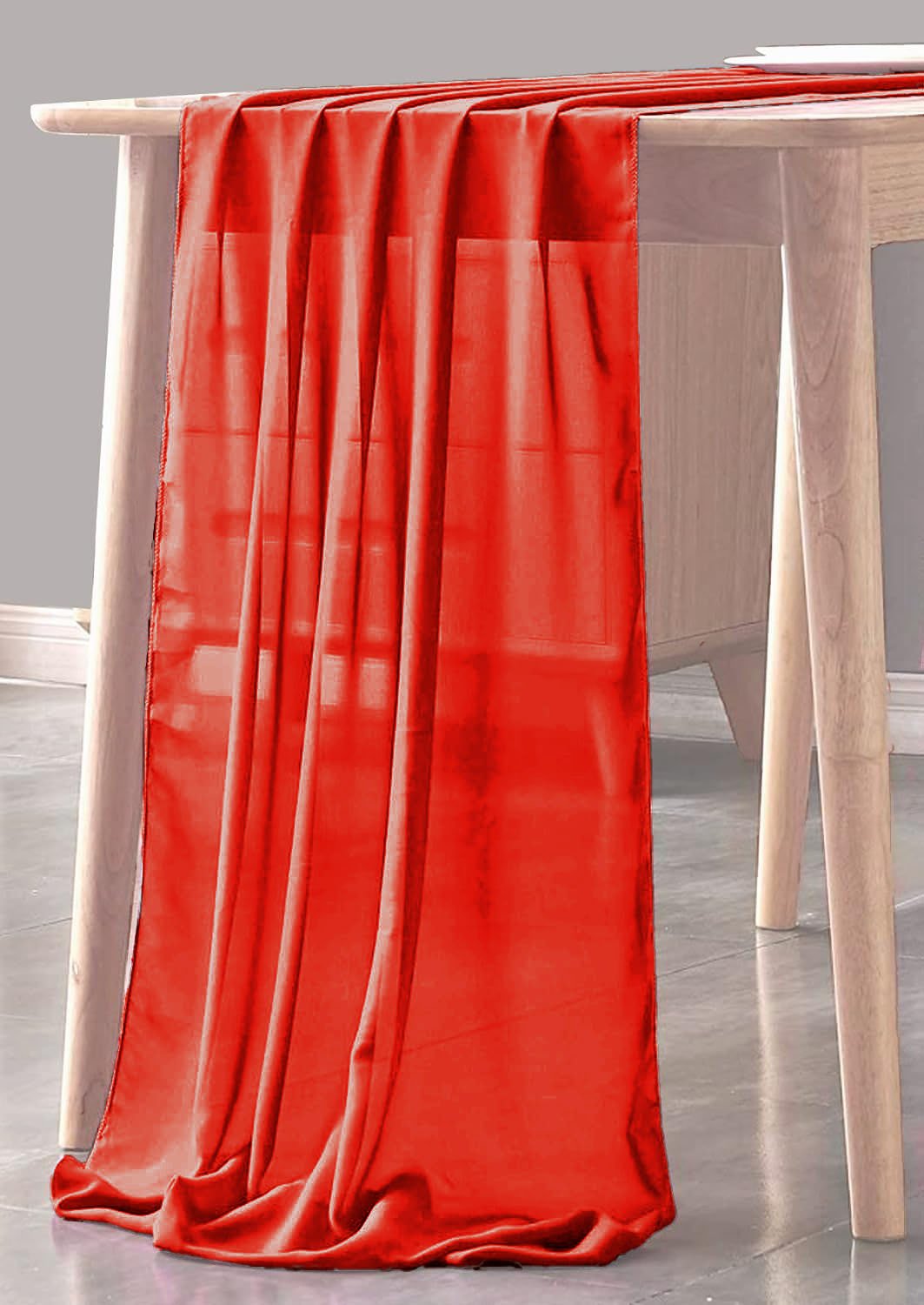 Chiffon Sheer Table Runner Chiffon Fabric - Sheer, 29" X 180" (1 Piece)