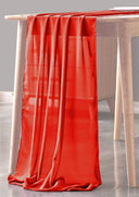 Chiffon Sheer Table Runner Chiffon Fabric - Sheer, 18" X 108" Inches, Color Options (1 Piece)