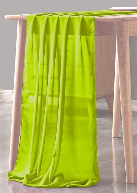 Chiffon Sheer Table Runner Chiffon Fabric - Sheer, 29" X 180" (1 Piece)