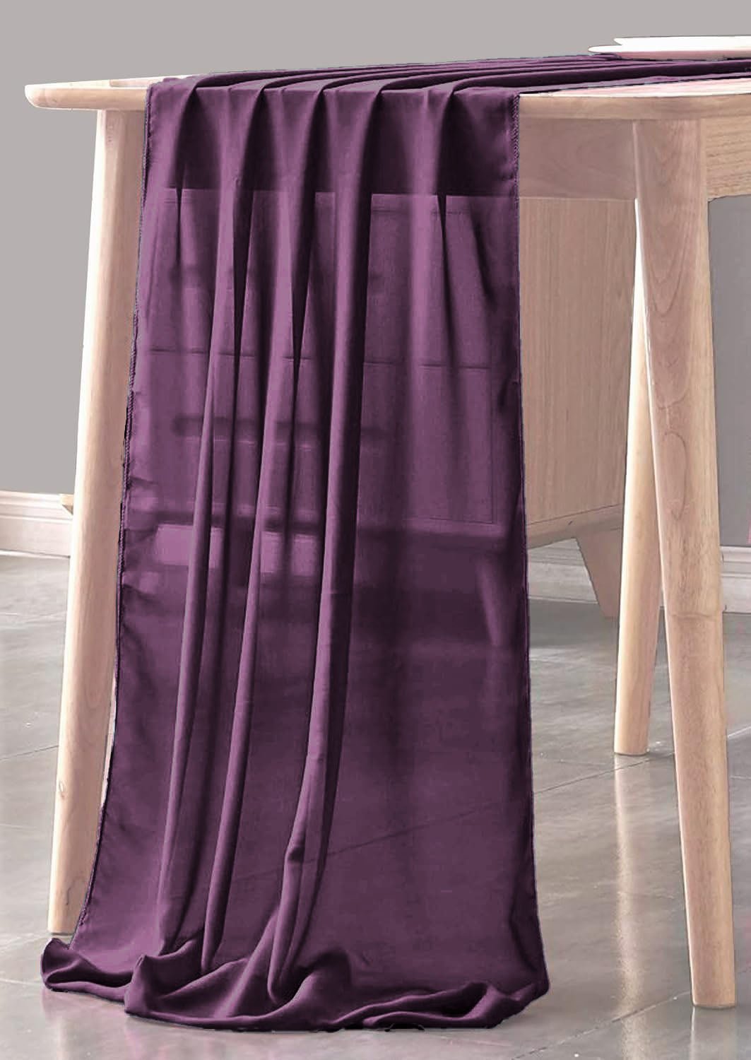 Chiffon Sheer Table Runner Table Runner Fabric - Sheer, 14" X 90" (1 Piece)