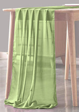 Chiffon Sheer Table Runner Chiffon Fabric - Sheer, 18" X 108" Inches, Color Options (1 Piece)