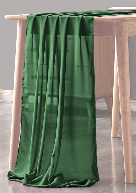 Chiffon Sheer Table Runner Chiffon Fabric - Sheer, 29" X 180" (1 Piece)