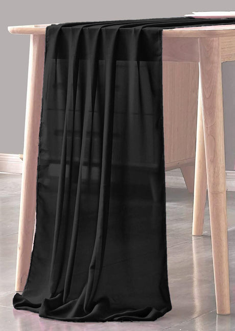 Chiffon Sheer Table Runner Chiffon Fabric - Sheer, 29" X 180" (1 Piece)