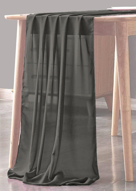 Chiffon Sheer Table Runner Chiffon Fabric - Sheer, 29" X 180" (1 Piece)