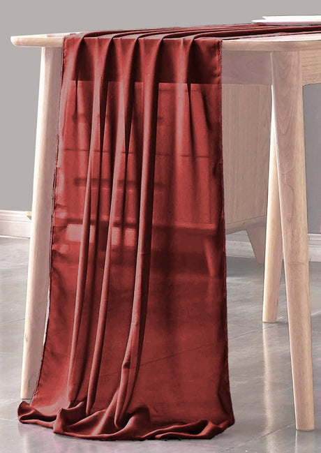 Chiffon Sheer Table Runner Chiffon Fabric - Sheer, 29" X 180" (1 Piece)