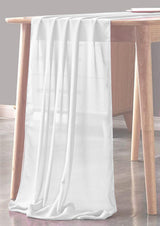 Chiffon Sheer Table Runner Polyester Fabric - Sheer, 14" X 144" (1 Piece)