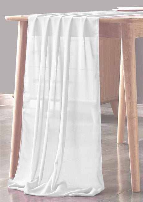 Chiffon Sheer Table Runner Fabric - Sheer Chiffon, 29" X 108" (1 Piece)