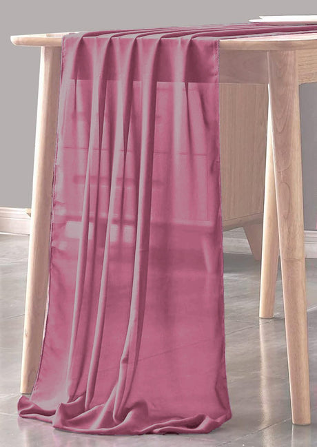 Chiffon Sheer Table Runner Fabric - Sheer Chiffon, 29" X 108" (1 Piece)