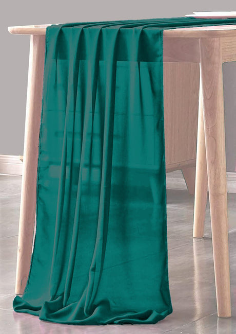 Chiffon Sheer Table Runner Chiffon Fabric - Sheer, 29" X 180" (1 Piece)