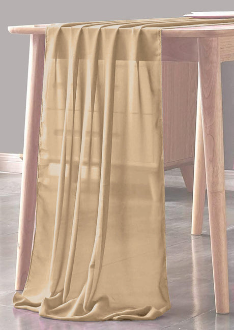Chiffon Sheer Table Runner Chiffon Fabric - Sheer, 29" X 180" (1 Piece)
