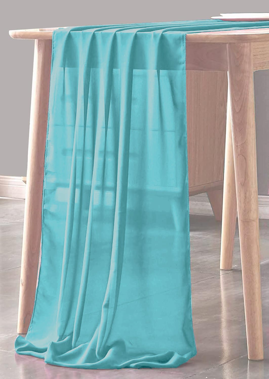Chiffon Sheer Table Runner Chiffon Fabric - Sheer, 18" X 144" (1 Piece)