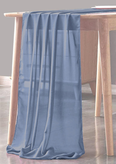 Chiffon Sheer Table Runner Chiffon Fabric - Sheer, 29" X 180" (1 Piece)