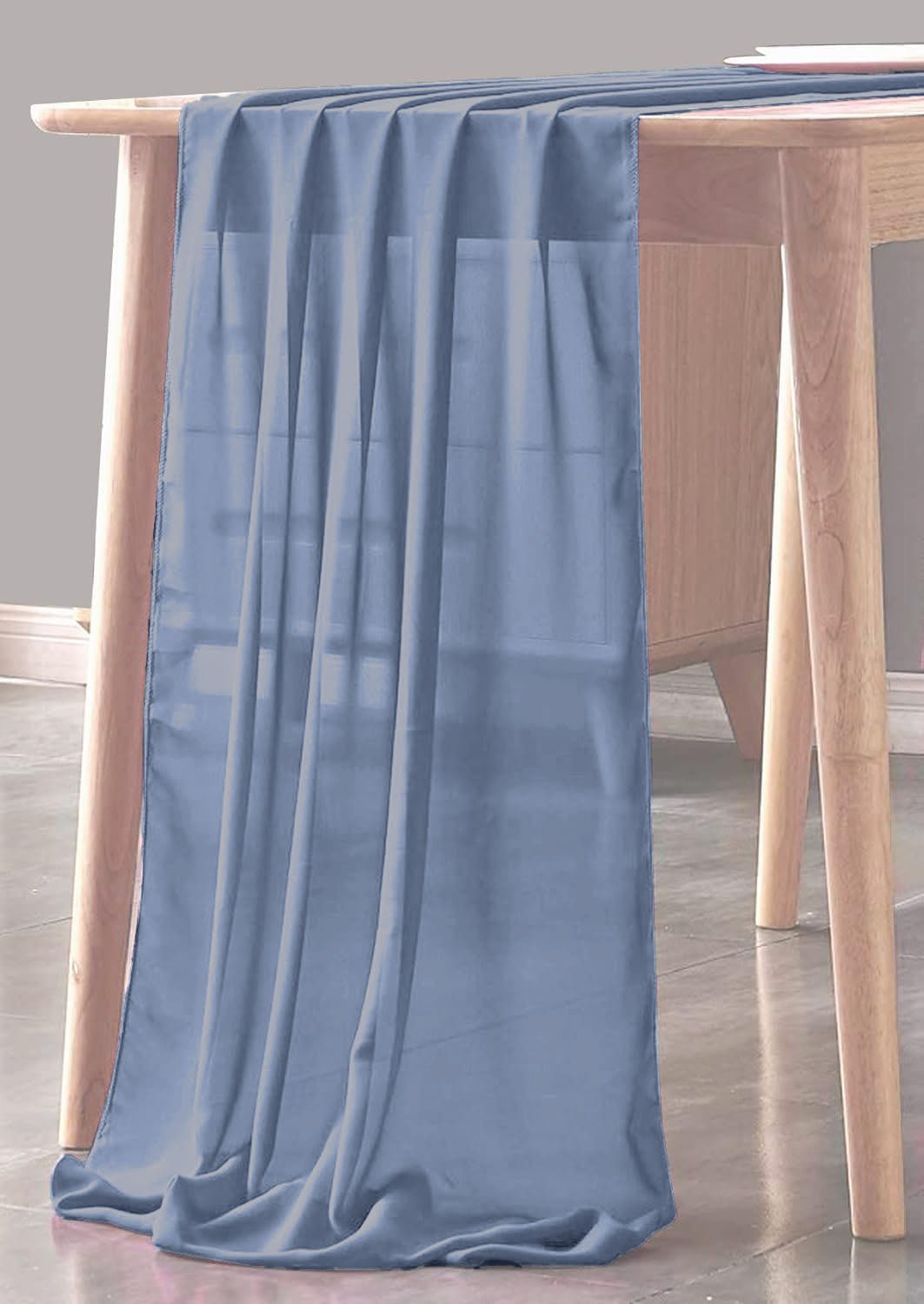 Chiffon Sheer Table Runner - Chiffon Fabric, Sheer, 14" X 180" (1 Piece)
