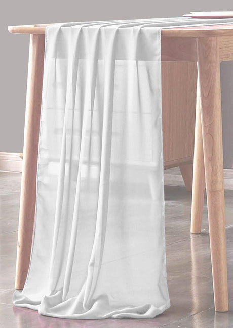 Chiffon Sheer Table Runner Fabric - Sheer Chiffon, 29" X 90" (1 Piece)