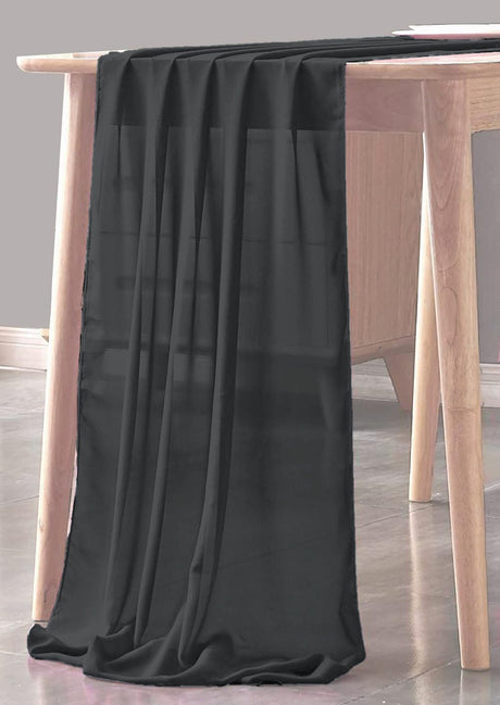 Chiffon Sheer Table Runner Chiffon Fabric - Sheer, 29" X 180" (1 Piece)
