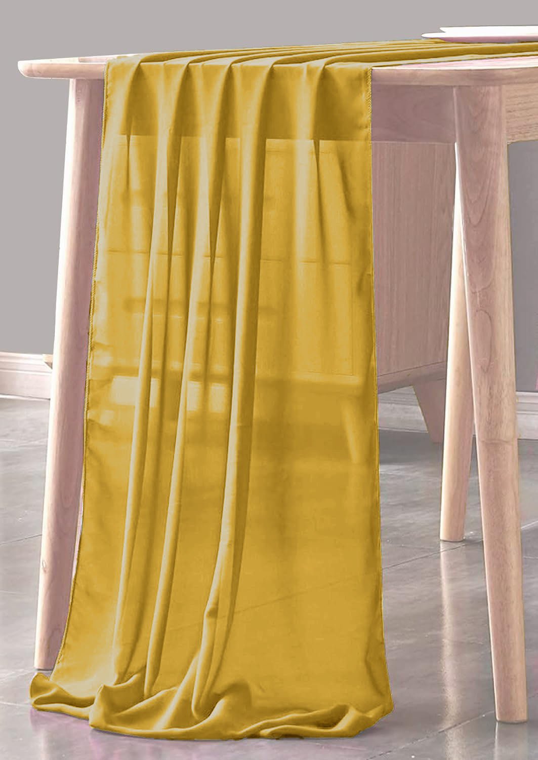 Chiffon Sheer Table Runner Fabric - Sheer Chiffon, 29" X 108" (1 Piece)