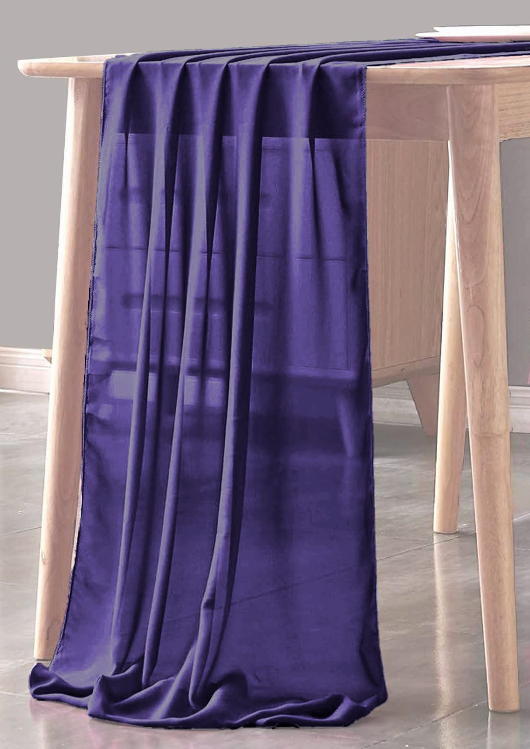 Chiffon Sheer Table Runner - Chiffon Fabric, Sheer, 14" X 180" (1 Piece)