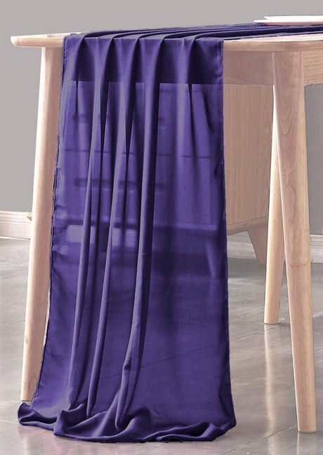 Chiffon Sheer Table Runner Fabric - Sheer, 18" X 180" Inches (1 Unit)