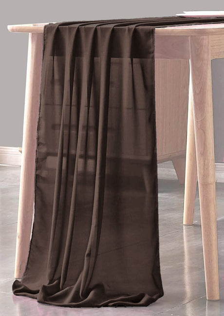 Chiffon Sheer Table Runner Chiffon Fabric - Sheer, 29" X 180" (1 Piece)