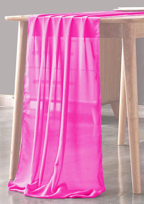 Chiffon Sheer Table Runner Chiffon Fabric - Sheer, 29" X 180" (1 Piece)