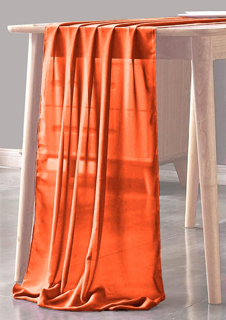 Chiffon Sheer Table Runner Chiffon Fabric - Sheer, 29" X 180" (1 Piece)
