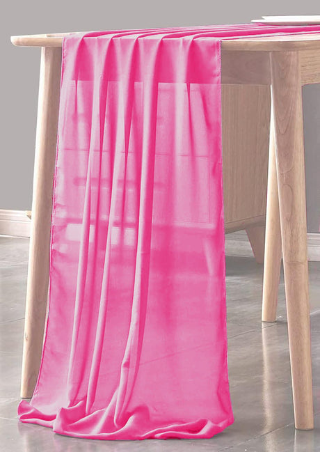 Chiffon Sheer Table Runner Chiffon Fabric - Sheer, 29" X 180" (1 Piece)