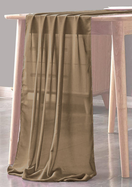 Chiffon Sheer Table Runner Chiffon Fabric - Sheer, 29" X 180" (1 Piece)
