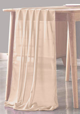 Chiffon Sheer Table Runner Polyester Fabric - Sheer, 14" X 144" (1 Piece)