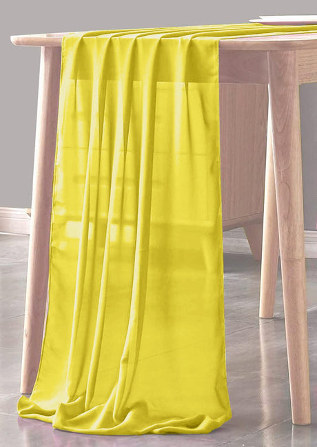 Chiffon Sheer Table Runner Chiffon Fabric - Sheer, 29" X 180" (1 Piece)
